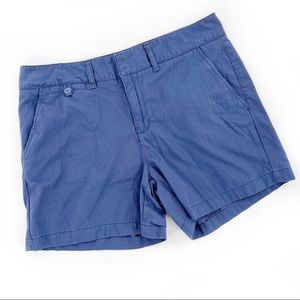 G. H. Bass & Co. Cotton Flat Front 5 Pocket Shorts, Slate Blue, Size 12